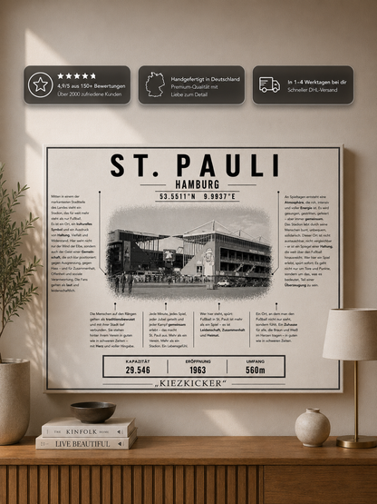 St. Pauli Stadion Leinwand