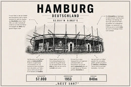 Hamburg Stadion Leinwand