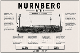 Nürnberg Stadion Leinwand