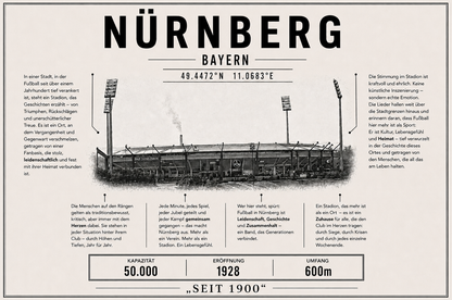 Nürnberg Stadion Leinwand