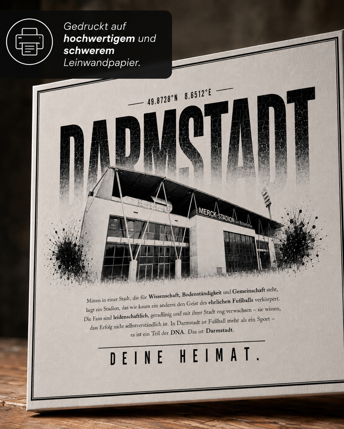 Darmstadt Stadion Leinwand
