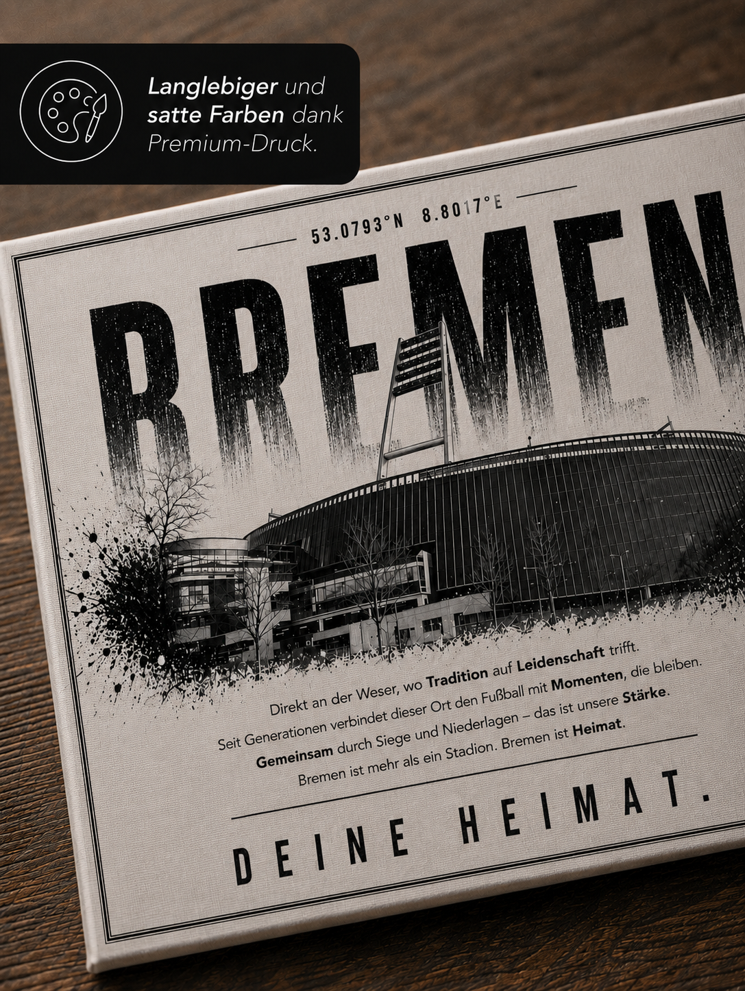 Bremen Stadion Leinwand
