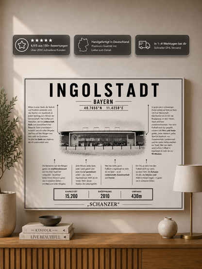 Ingolstadt Stadion Leinwand