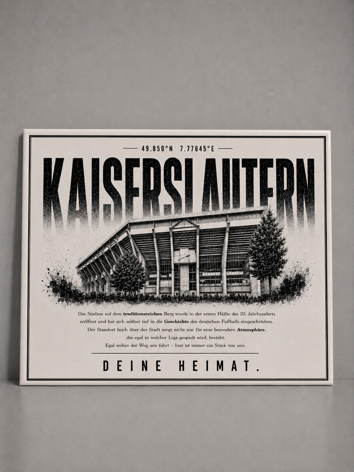 Kaiserslautern Stadion Leinwand