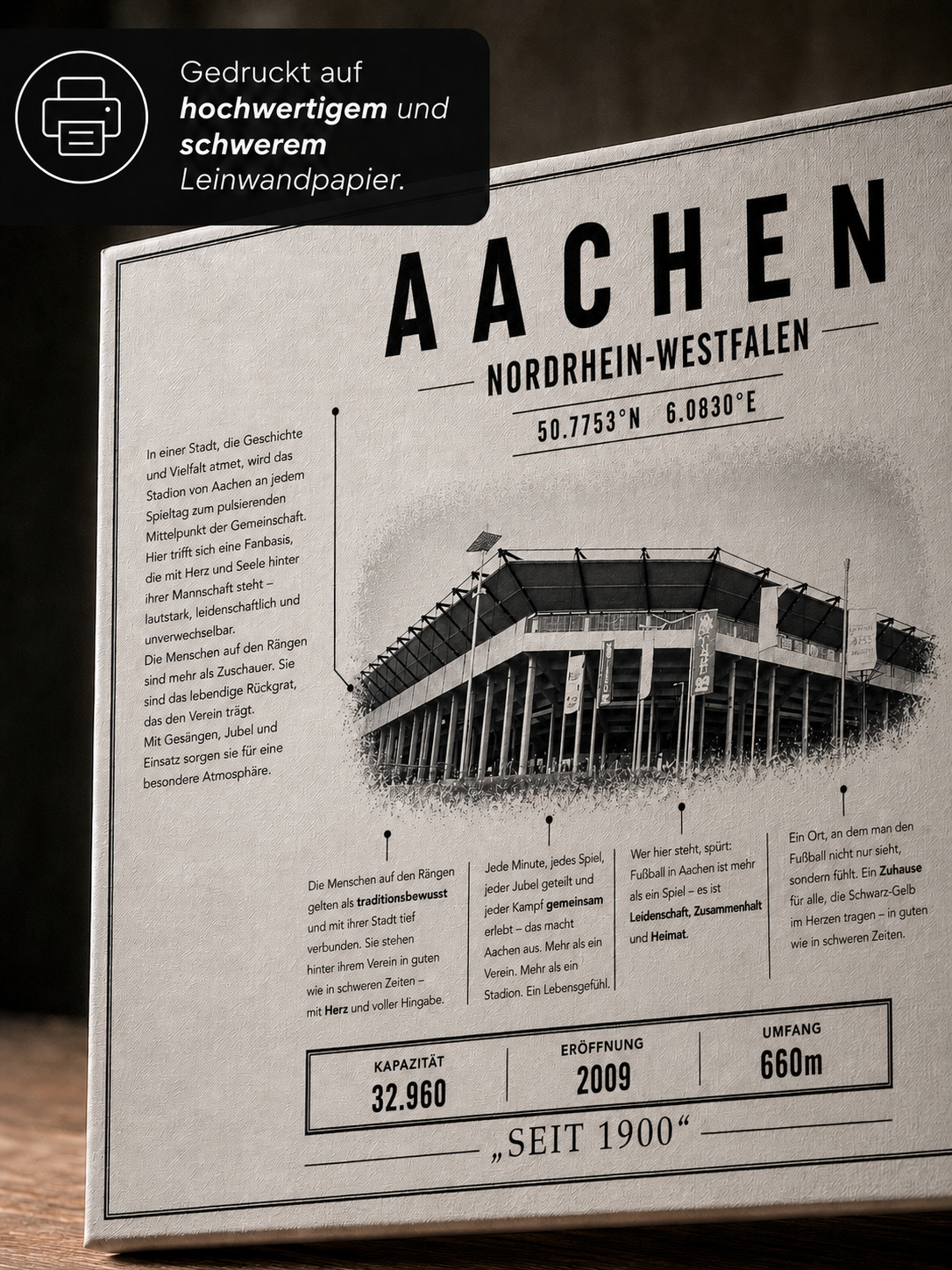 Aachen Stadion Leinwand