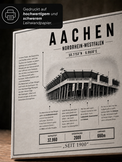 Aachen Stadion Leinwand