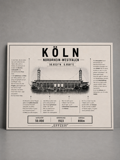 Köln Stadion Leinwand