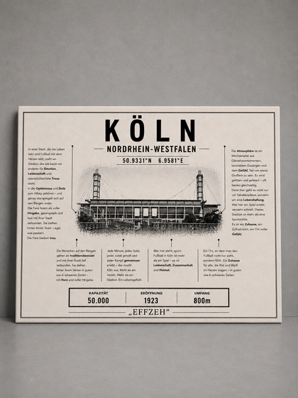 Köln Stadion Leinwand