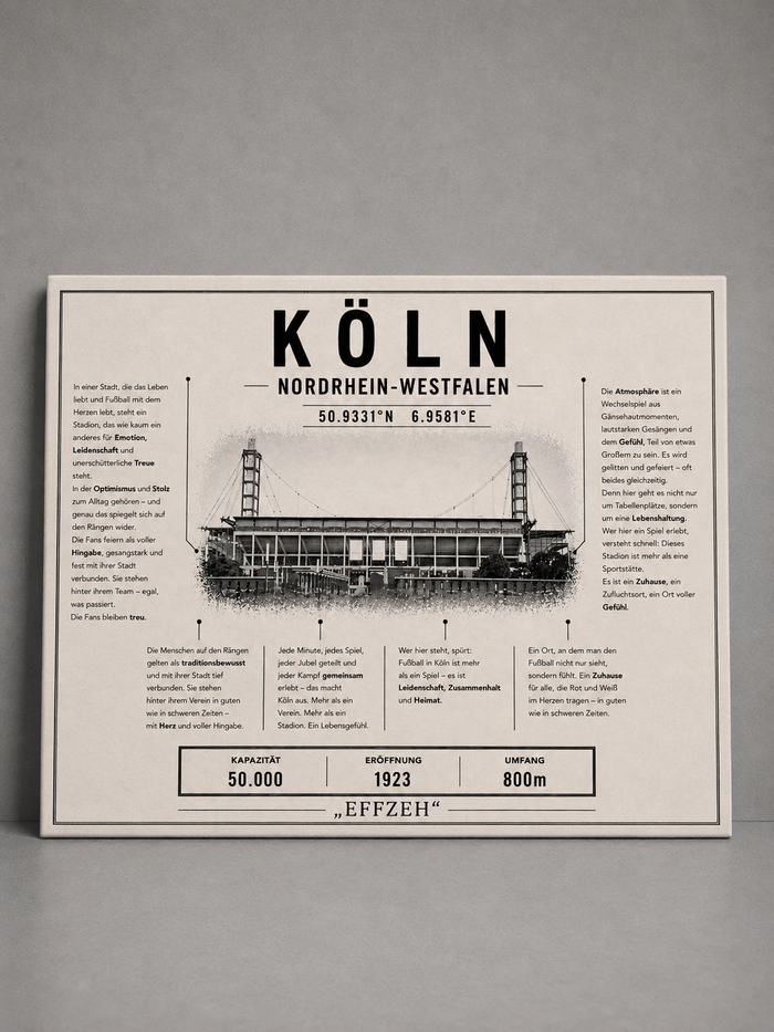 Köln Stadion Leinwand