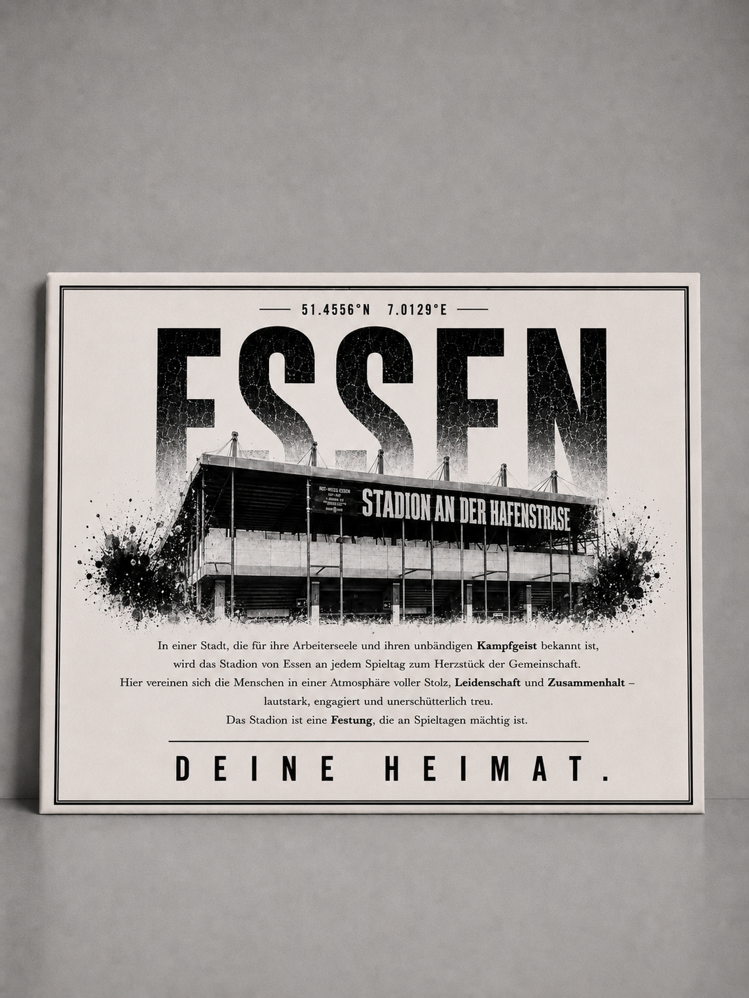 Essen Stadion Leinwand