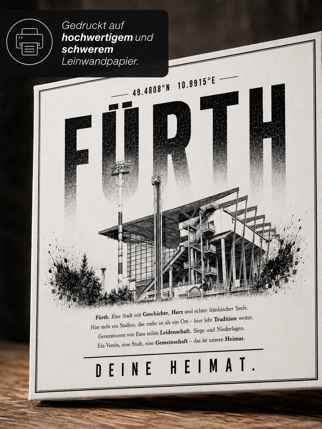 Fürth Stadion Leinwand – Detailansicht 2
