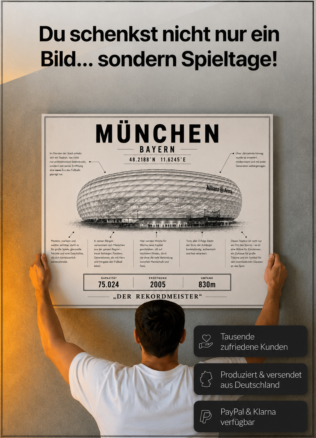München Allianz Stadion Leinwand