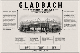 Gladbach Stadion Leinwand