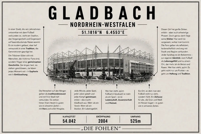 Gladbach Stadion Leinwand