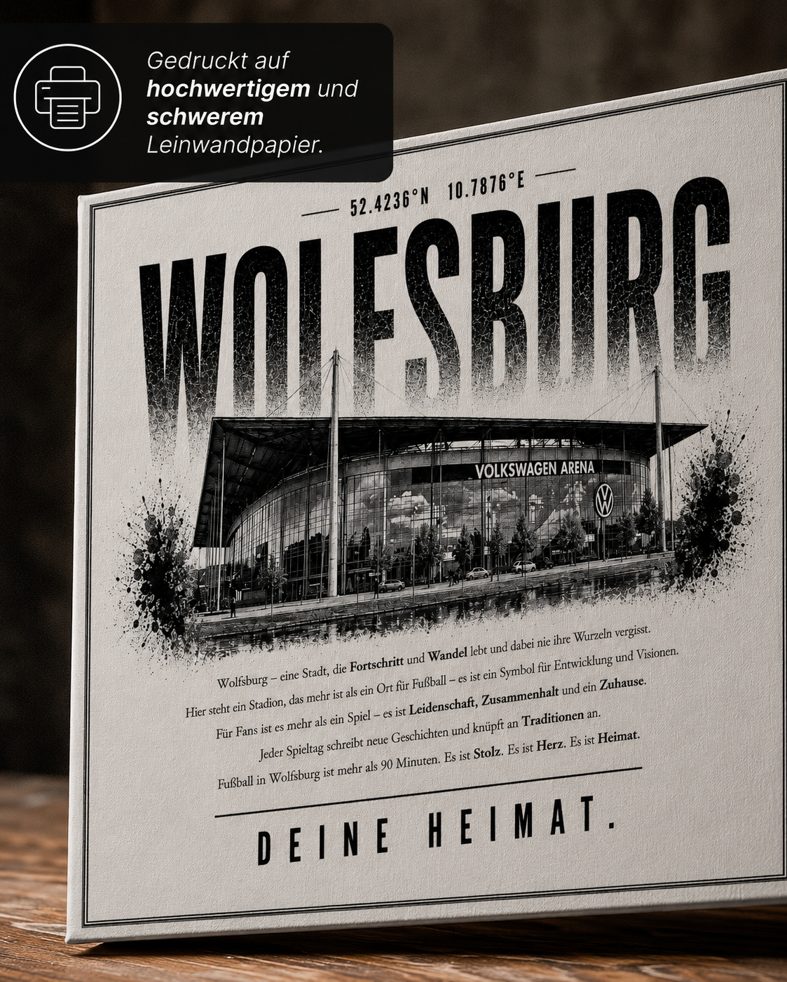 Wolfsburg Stadion Leinwand