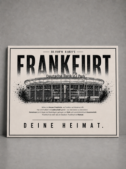 Frankfurt Stadion Leinwand