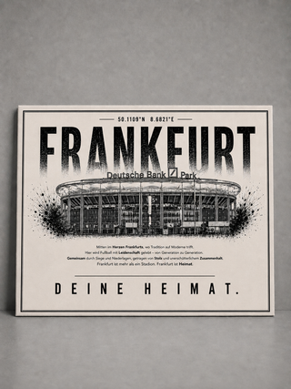 Frankfurt Stadion Leinwand