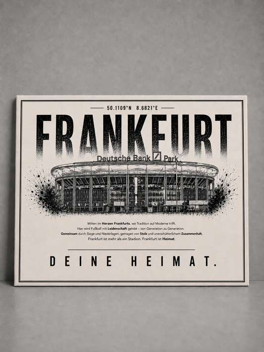 Frankfurt Stadion Leinwand