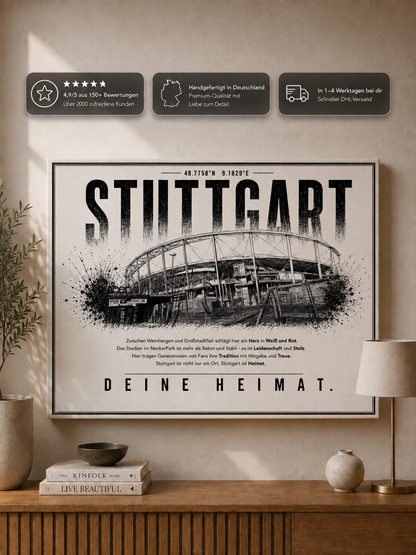 Stuttgart Stadion Leinwand