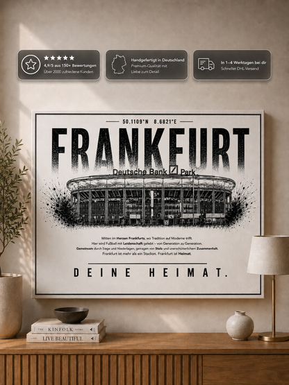 Frankfurt Stadion Leinwand