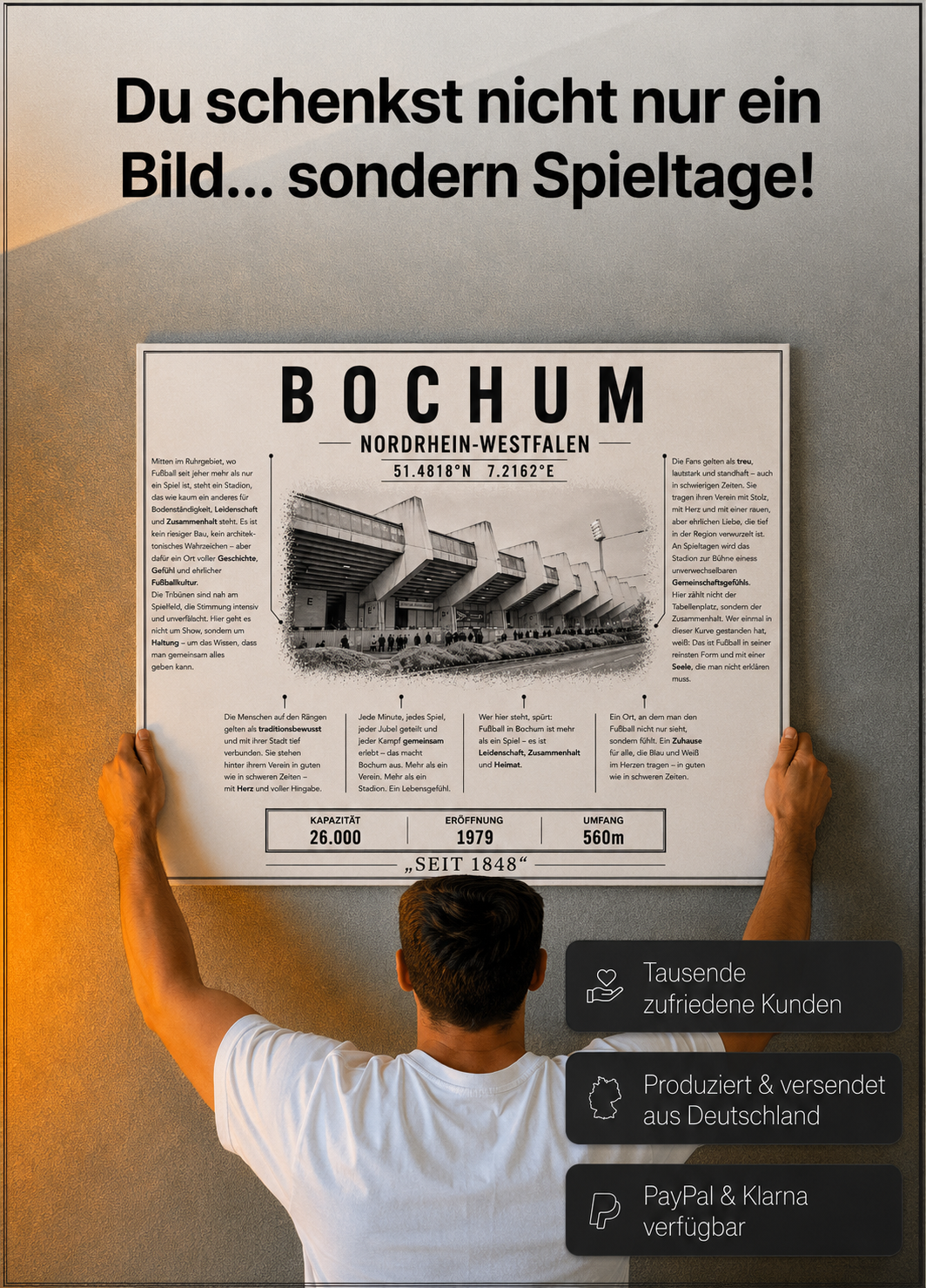 Bochum Stadion Leinwand