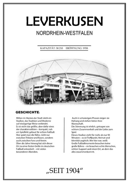 Leverkusen Stadion Leinwand