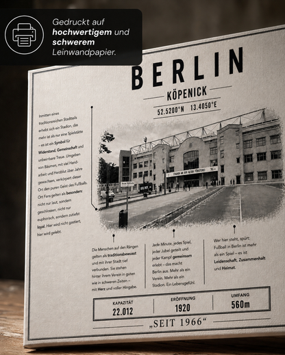 Berlin Union Stadion Leinwand