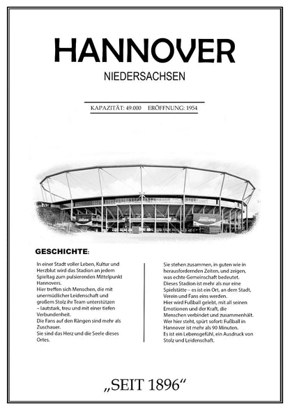 Hannover Stadion Leinwand