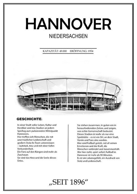 Hannover Stadion Leinwand