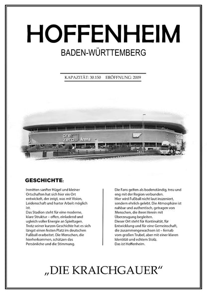 Hoffenheim Stadion Leinwand
