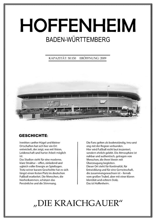 Hoffenheim Stadion Leinwand