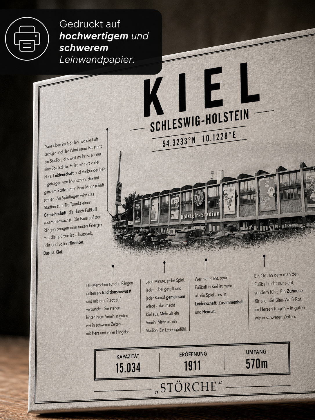 Kiel Stadion Leinwand – Detailansicht 2