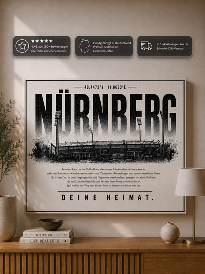 Nürnberg Stadion Leinwand