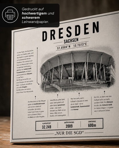 Dresden Stadion Leinwand