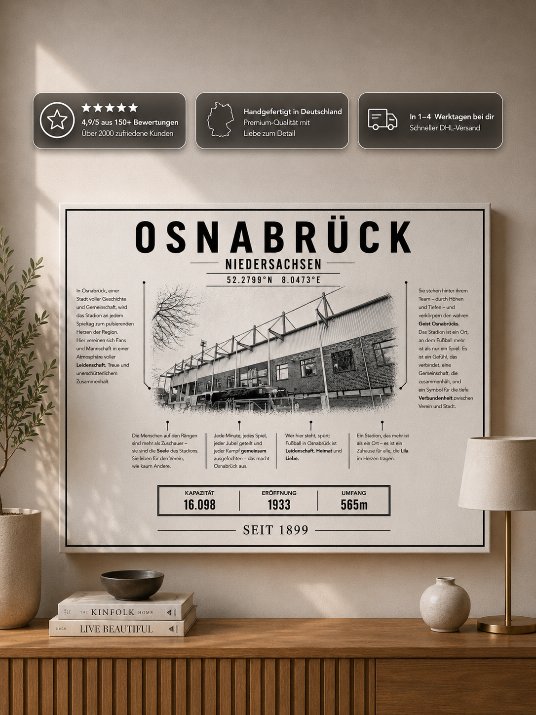 Osnabrück Stadion Leinwand