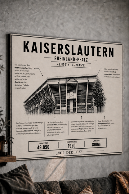 Kaiserslautern Stadion Leinwand