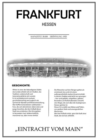 Frankfurt Stadion Leinwand