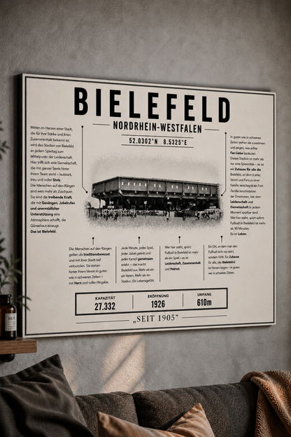 Bielefeld Stadion Leinwand
