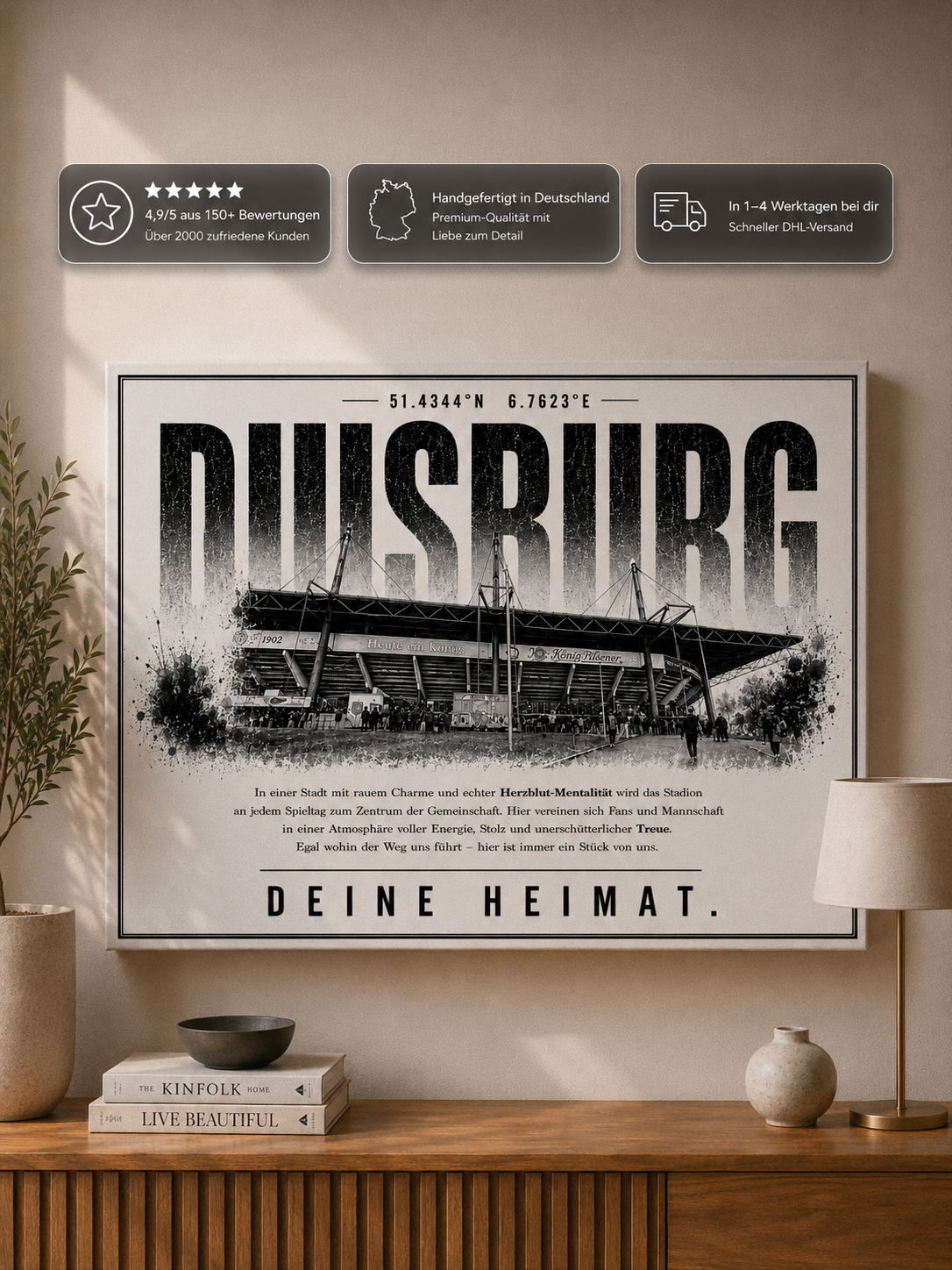 Duisburg Stadion Leinwand