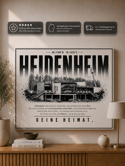 Heidenheim Stadion Leinwand