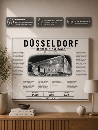 Düsseldorf Stadion Leinwand