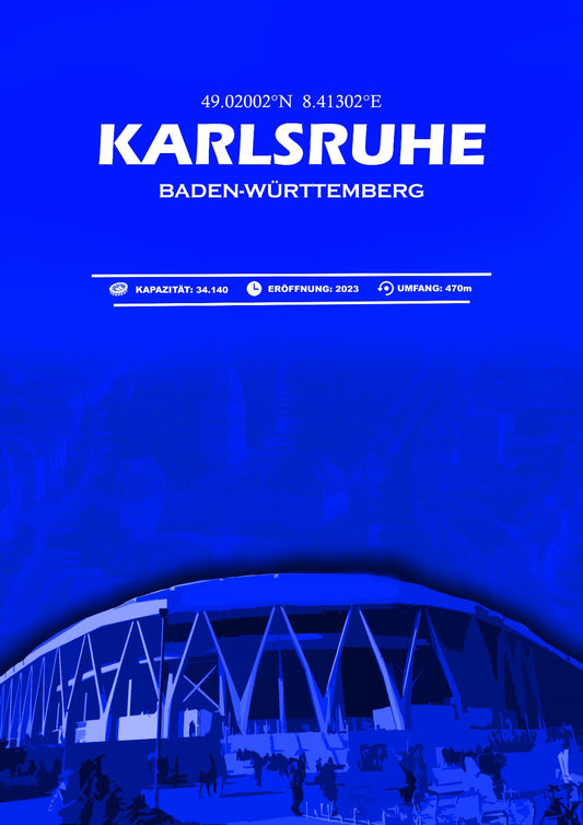 Karlsruhe Stadion Leinwand