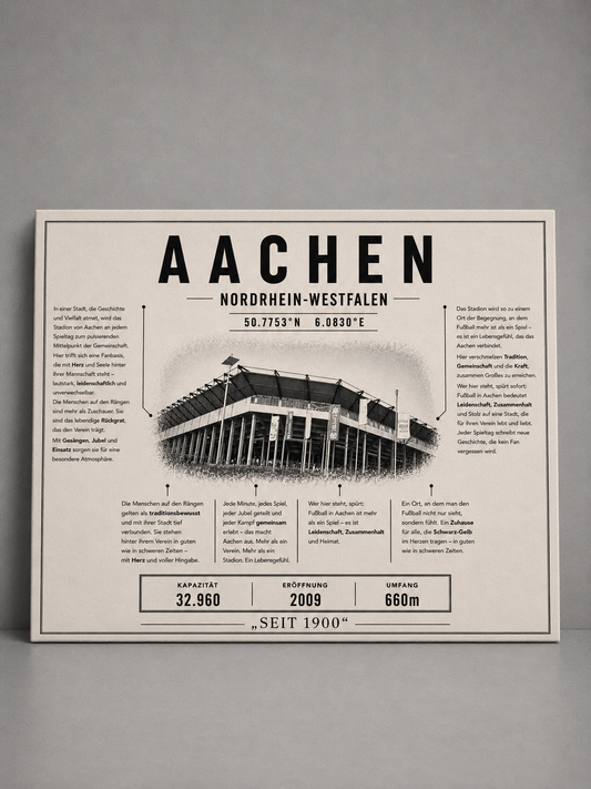 Aachen Stadion Leinwand