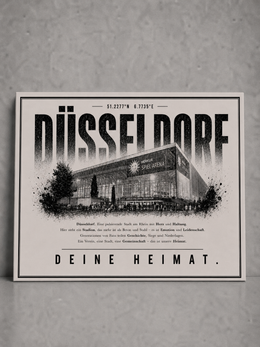 Düsseldorf Stadion Leinwand