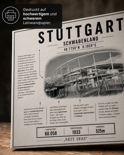Stuttgart Stadion Leinwand