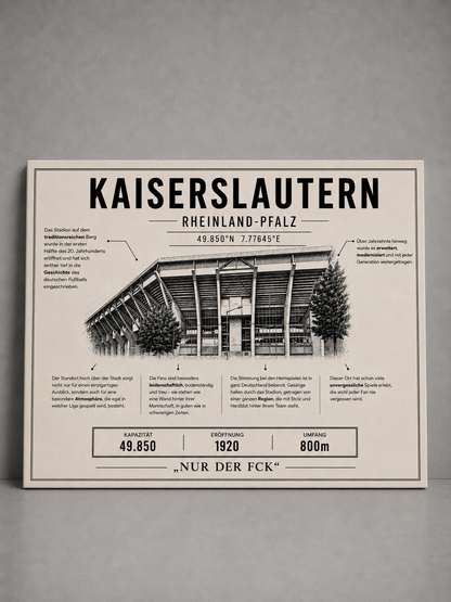 Kaiserslautern Stadion Leinwand