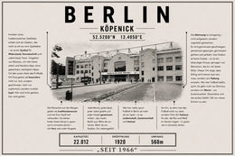 Berlin Stadion Leinwand