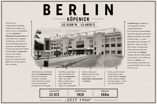 Berlin Union Stadion Leinwand