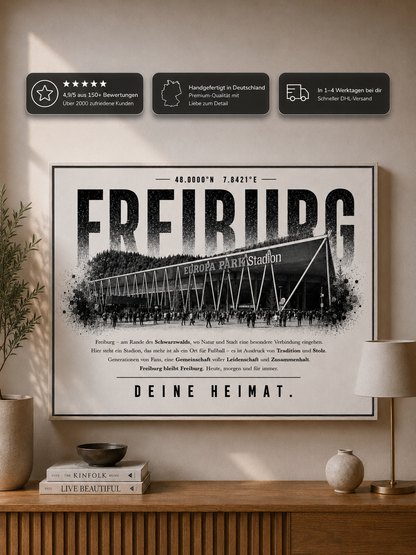 Freiburg Stadion Leinwand