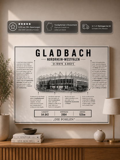 Gladbach Stadion Leinwand